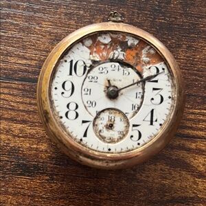 Vintage Elgin pocket watch with Gold Accents